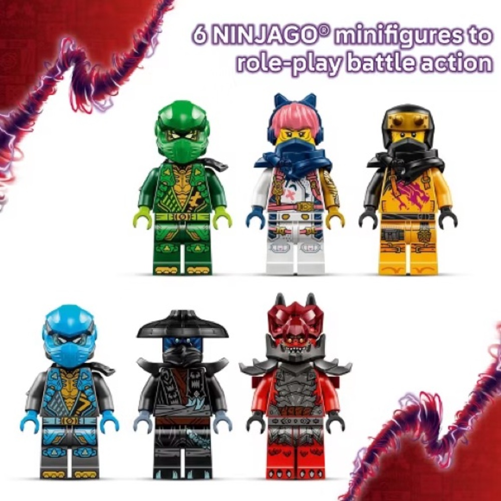 LEGO Ninjago Dragons Rising Thunderdragon - Red and Purple 71832 - Picture 5 of 12